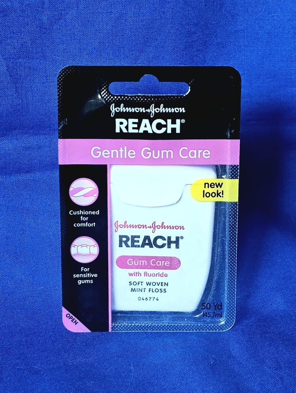 Reach Gentle Gum Care MINT Soft Woven Floss with Fluoride NEW 50 Yd SEALED J&J